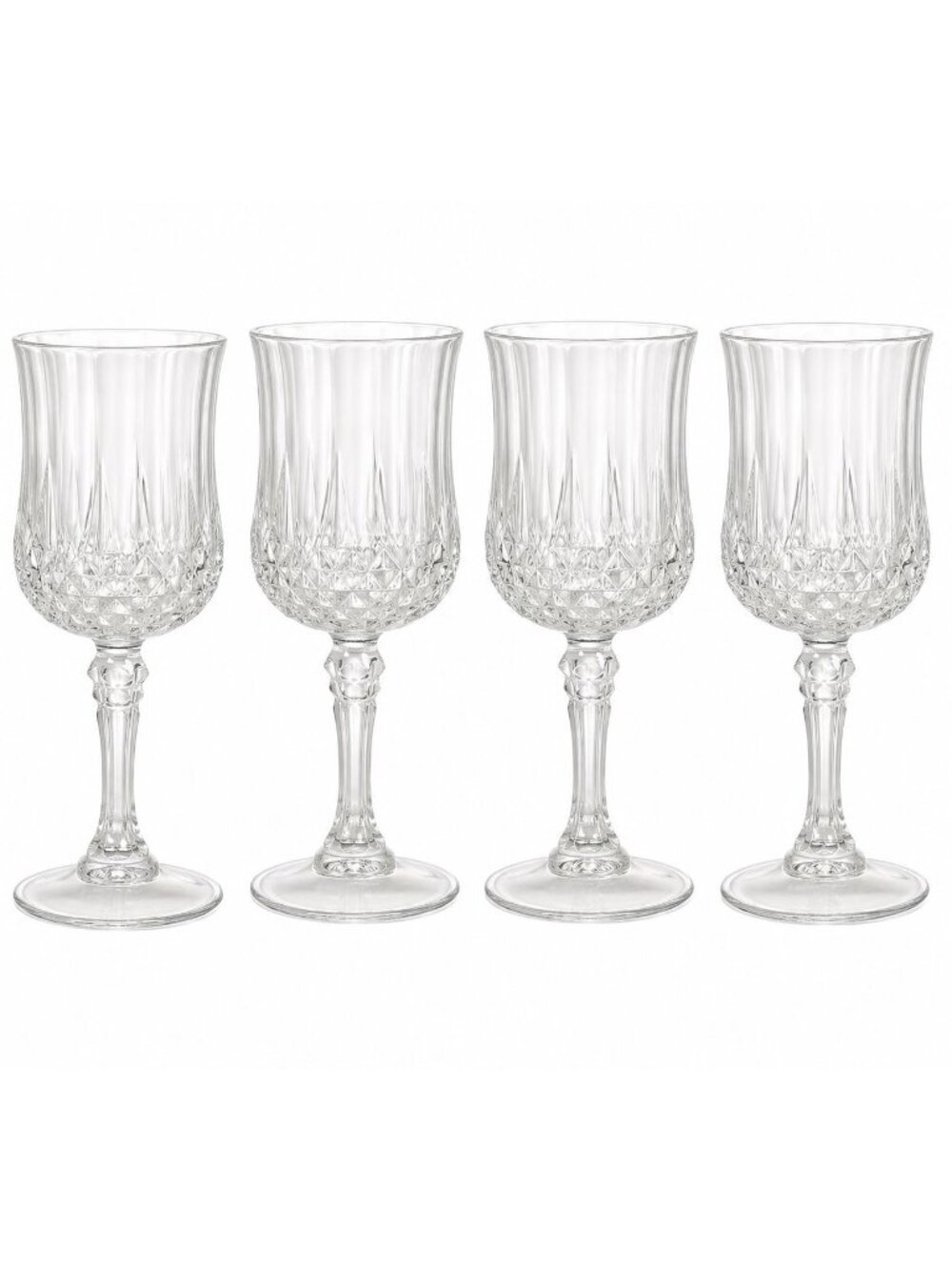 Cristal D Arques Longchamp Cordial Glasses Set of 4 French Crystal